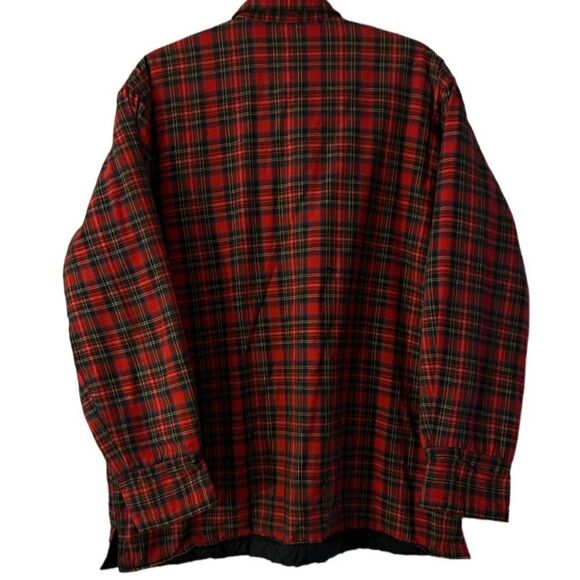 Dickies Men’s Red Plaid Quilted Lightweight Button Down Jacket Size Large - Picture 2 of 7